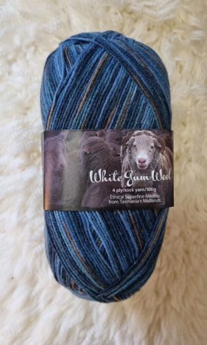 White Gum Wool | 4ply Sock with Silk Ashmore