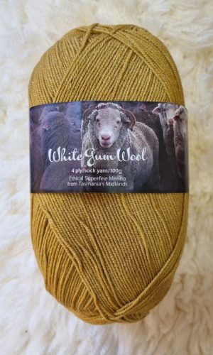 White Gum Wool | 4ply Sock with Silk