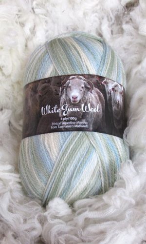 White Gum Wool | 4ply Silver Tussock