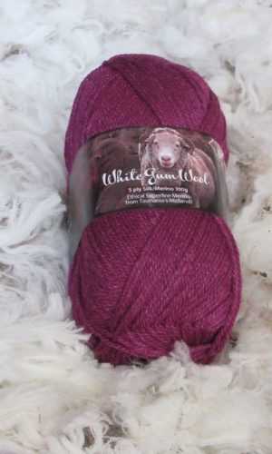 White Gum Wool | 5ply Silk/Merino Flax Lily