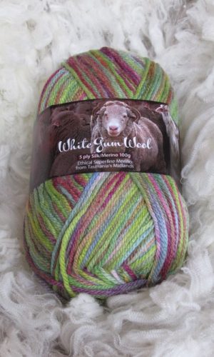 White Gum Wool | 5ply Silk/Merino Wildflower