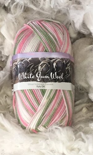 White Gum Wool | 8ply Apple Blossom