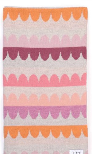 UIMI | Molly Scallop Bassinet Blanket - Peony