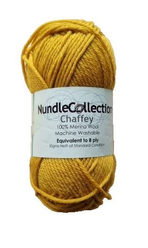 Nundle Collection | 8ply Chaffey Yarn Mustard